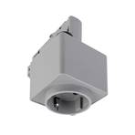 rail électrique triphasé D Line Adaptateur de prise, gris, 1380 W