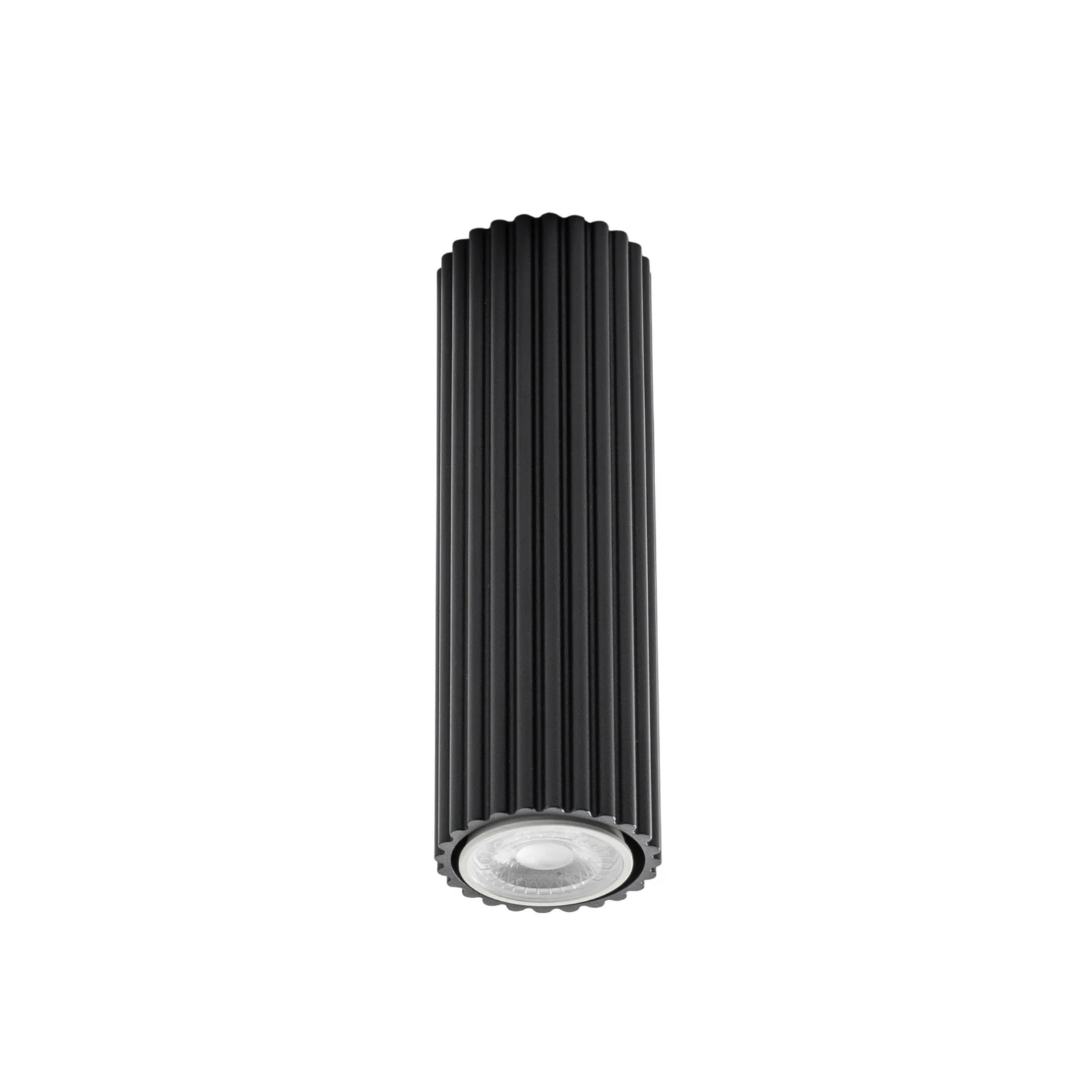 Plafonjera carbon, crna, visina 20 cm, aluminij