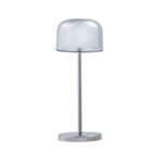 Quill LED-Akku-Tischleuchte, chrom, 6er, Ladestation