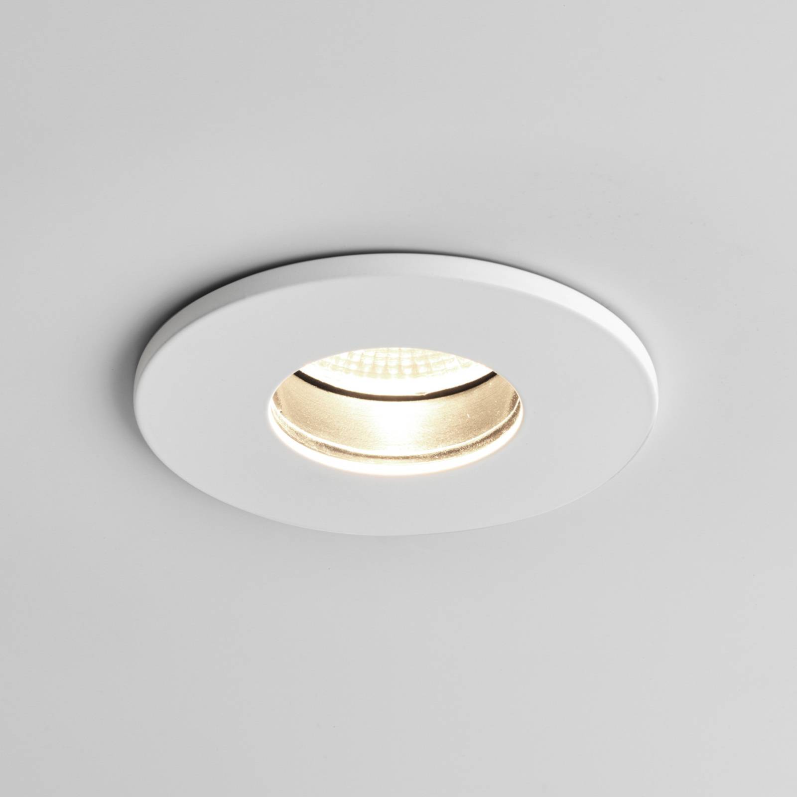 Astro Obscura Round lampe encastrée LED blanc mat