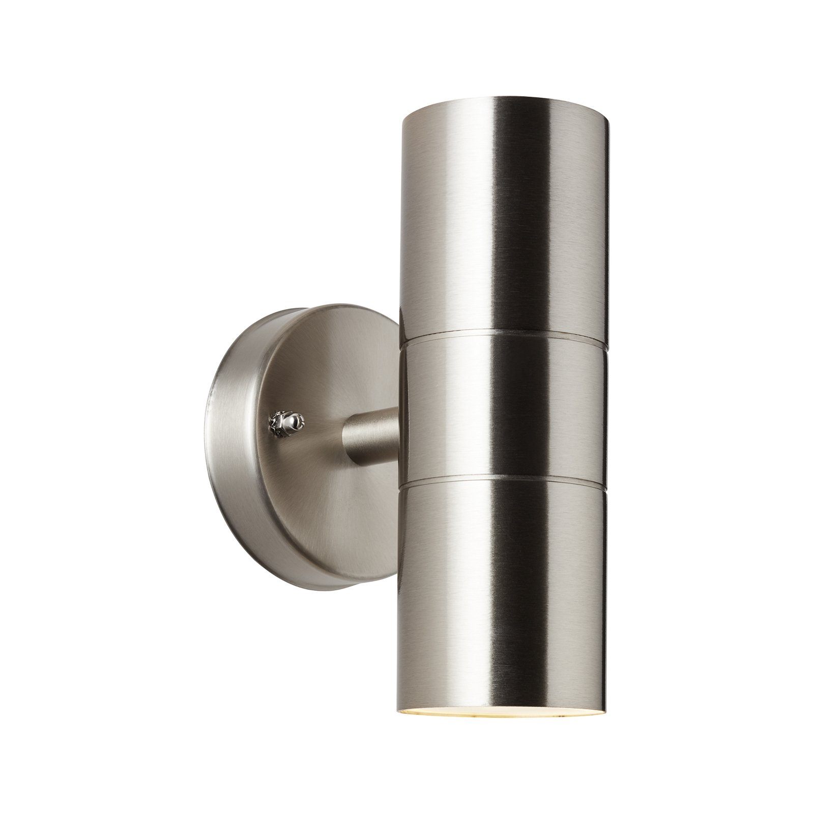 Outdoor wall light Jandy up/down stainless steel coloured, metal, GU10