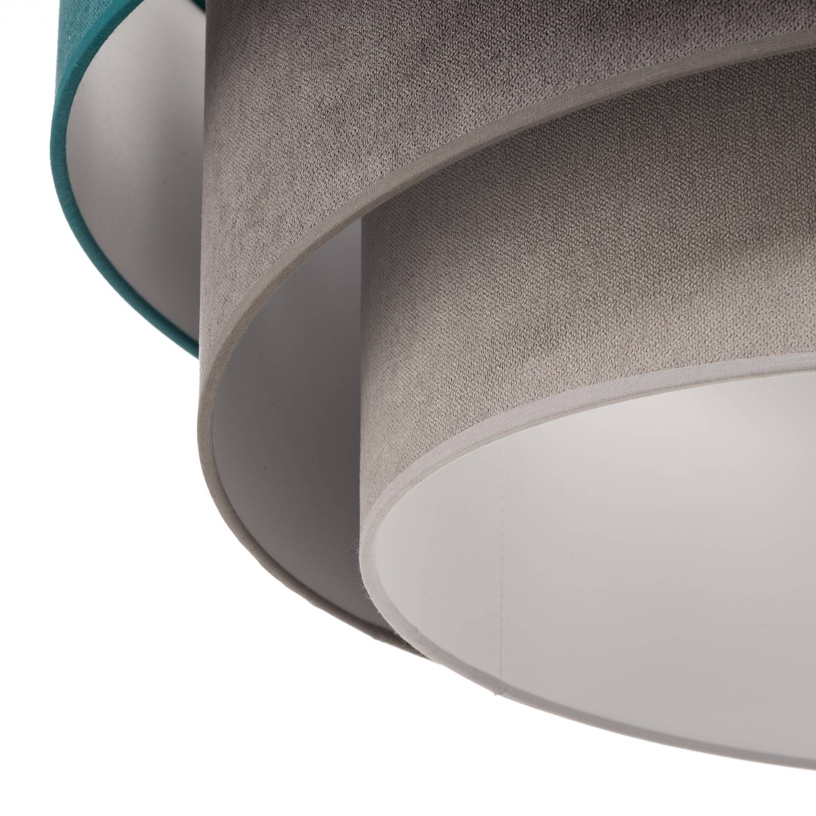 Lampa sufitowa Pastell Trio 60cm turkus/szary/jasnoszary