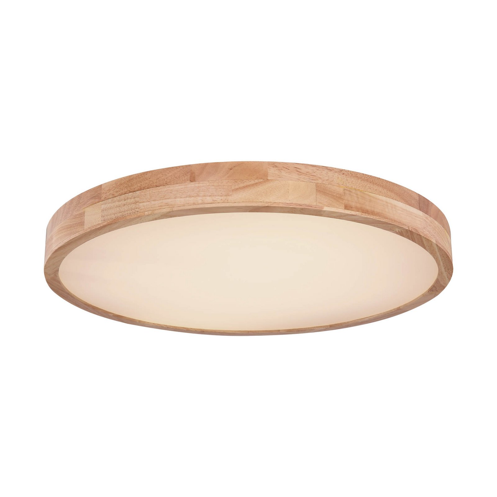 Rainer LED ceiling lamp, Ø 60 cm, wood-effect, metal, CCT