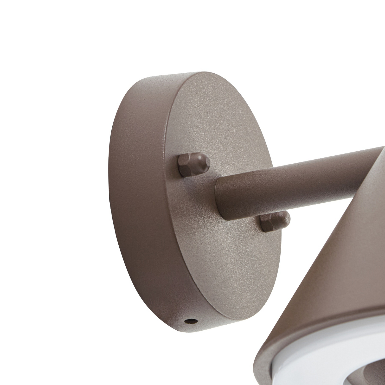 Lindby LED-zunanja stenska svetilka Soran, rjava, kovinska, IP44