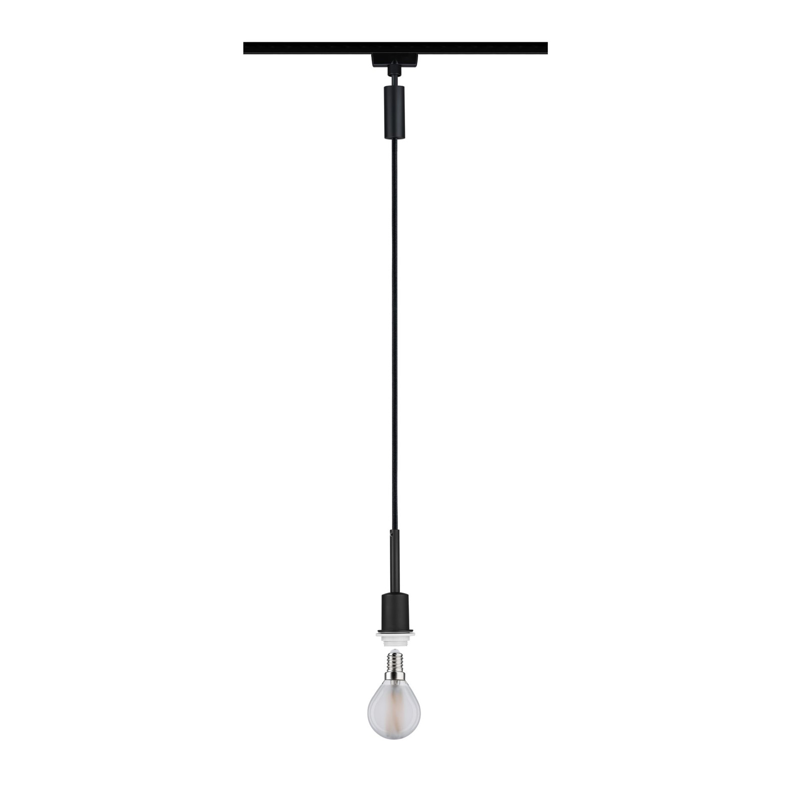 Paulmann URail DecoSystems pendant E14 matt black, for Living / Dining Room, plastic, metal, E14, 20 W, energy efficiency: A++