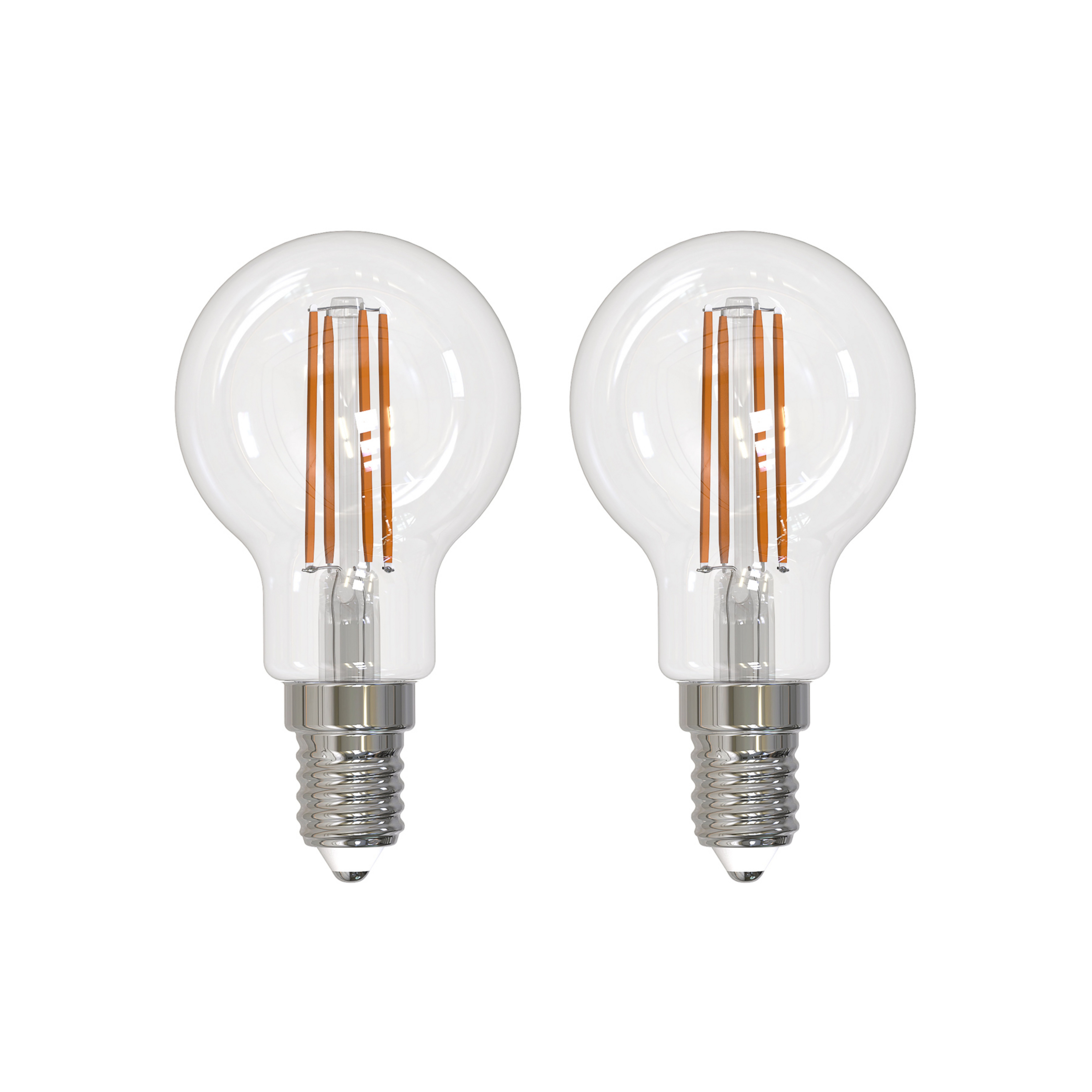 Żarówka filament LED Arcchio E14 G45, zestaw 2 sztuk, 2700 K