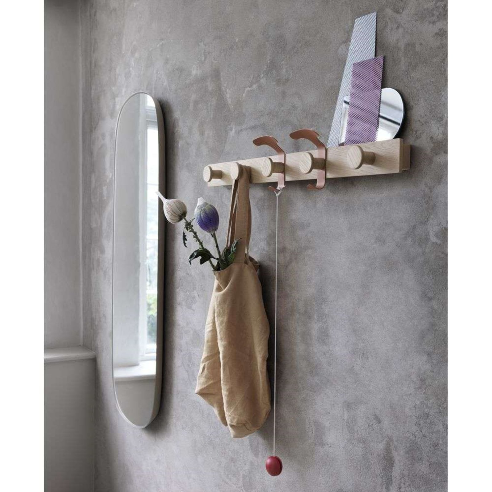 Avail Coat Rack Oak/Grey - Muuto