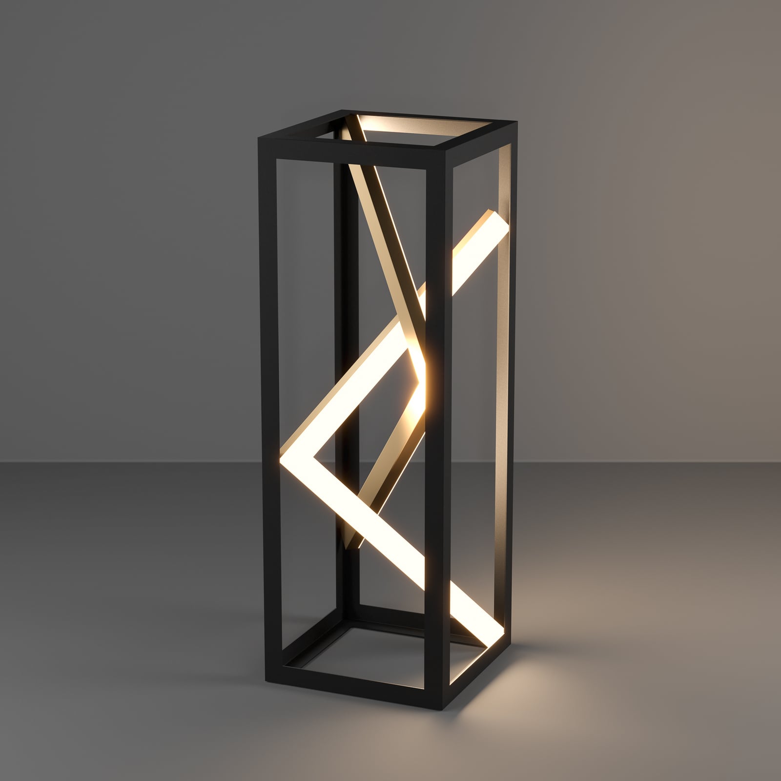 Stars of Light LED tafellamp Penela zwart/goud 43 cm CCT