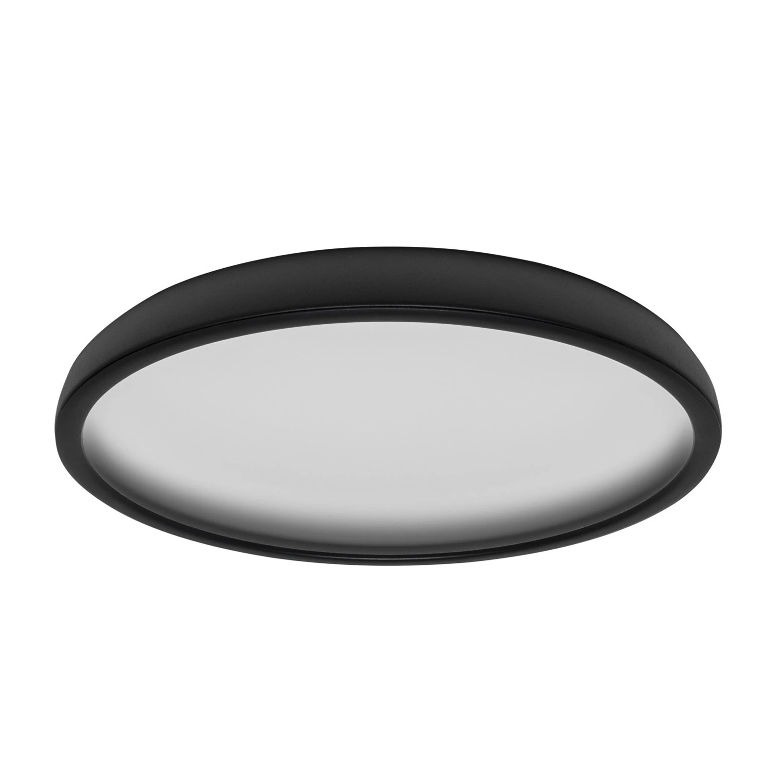 LED stropna svjetiljka Reflexio, Ø 46 cm, crna