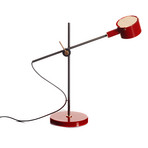 Candeeiro de mesa Oluce G.O. 252 LED, vermelho escarlate