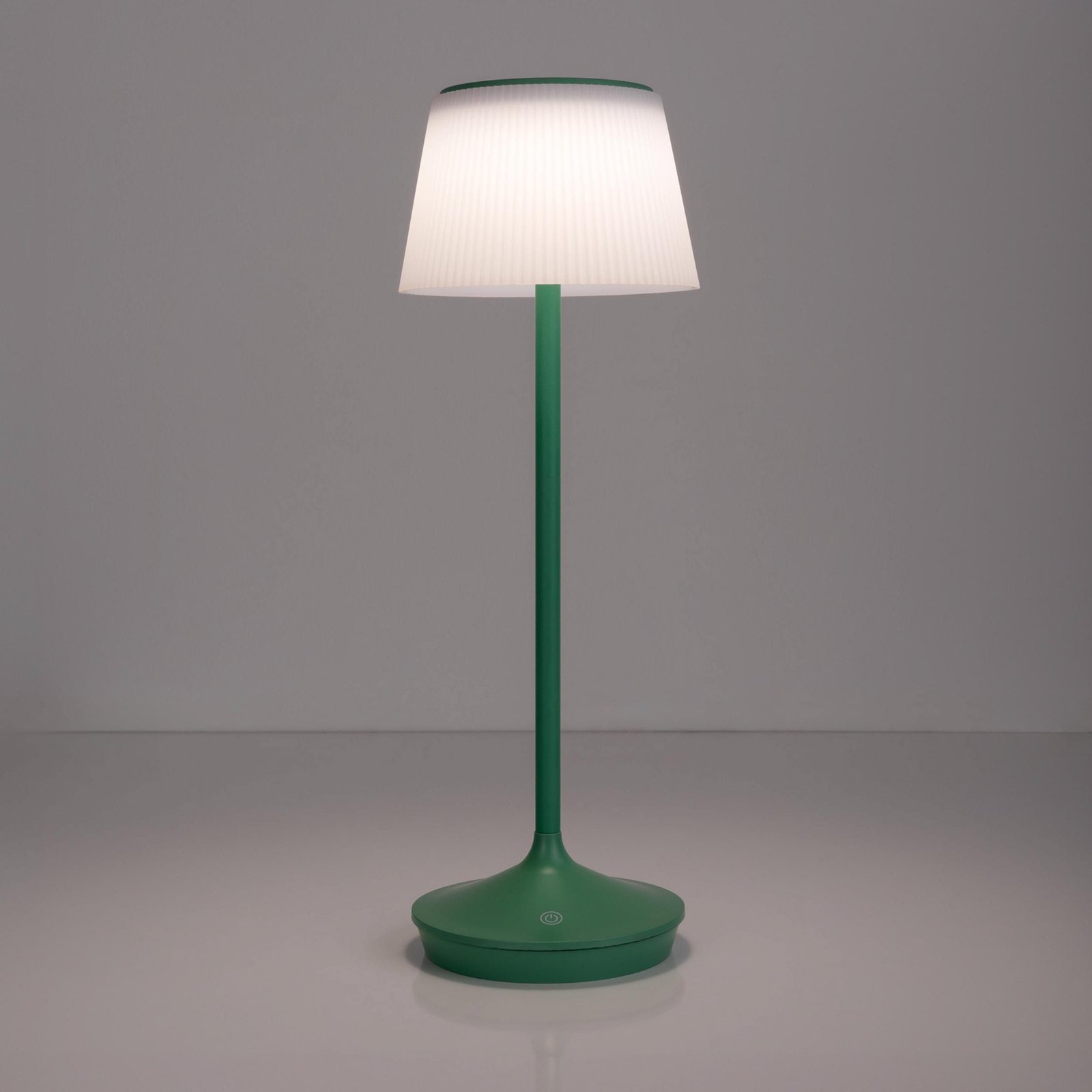 LED galda lampa Emmi CCT uzlādējama, zaļa