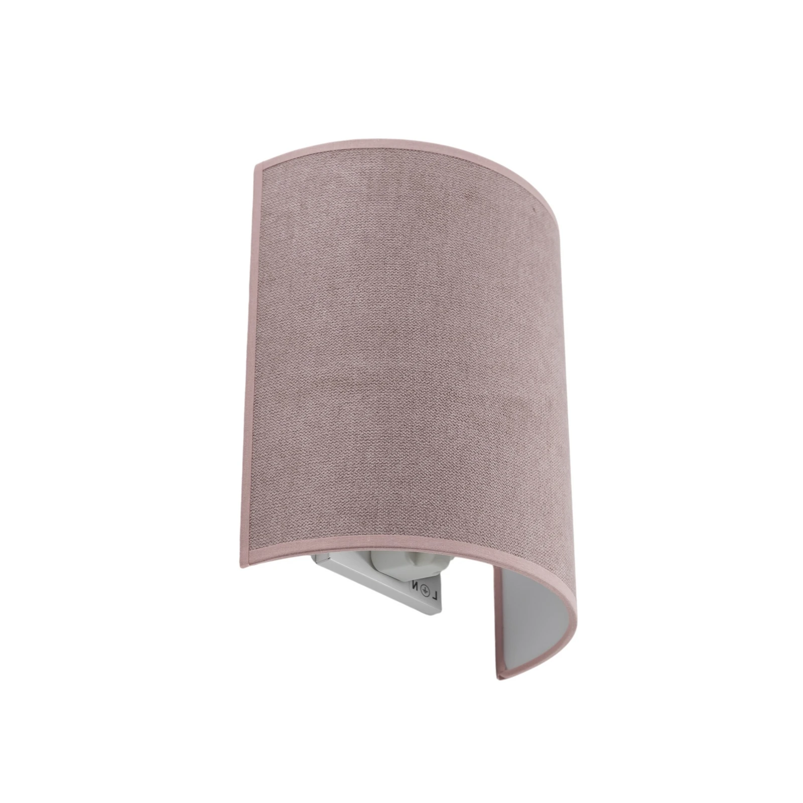 Zidna lampa Celine, Soro, roza, tkanina, E27