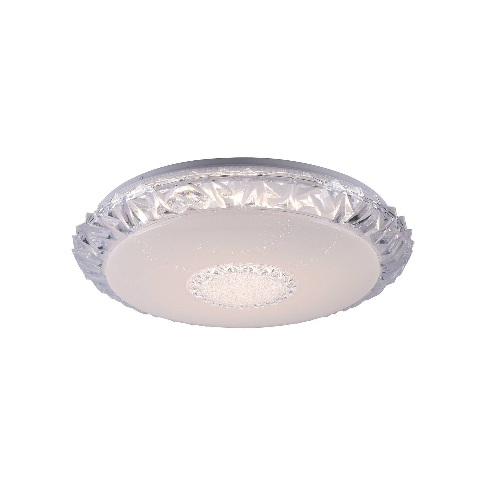 Leuchten Direkt Fara LED ceiling light, RGB/CCT, Ø 51cm, for Living / Dining Room, iron, plastic, 36 W, H: 10 cm