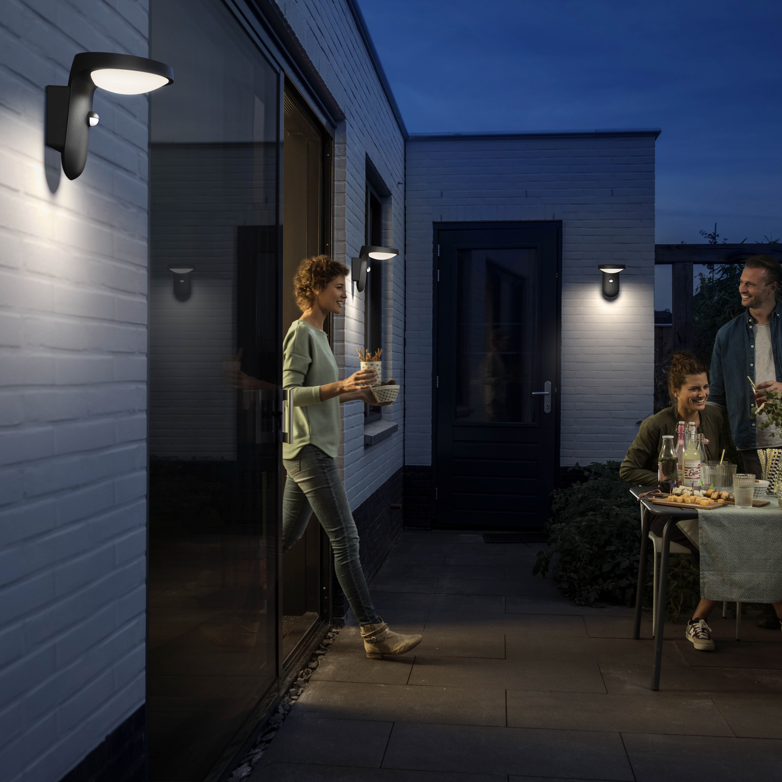 Philips Tyla LED venkovní nástěnné, senzor pohybu