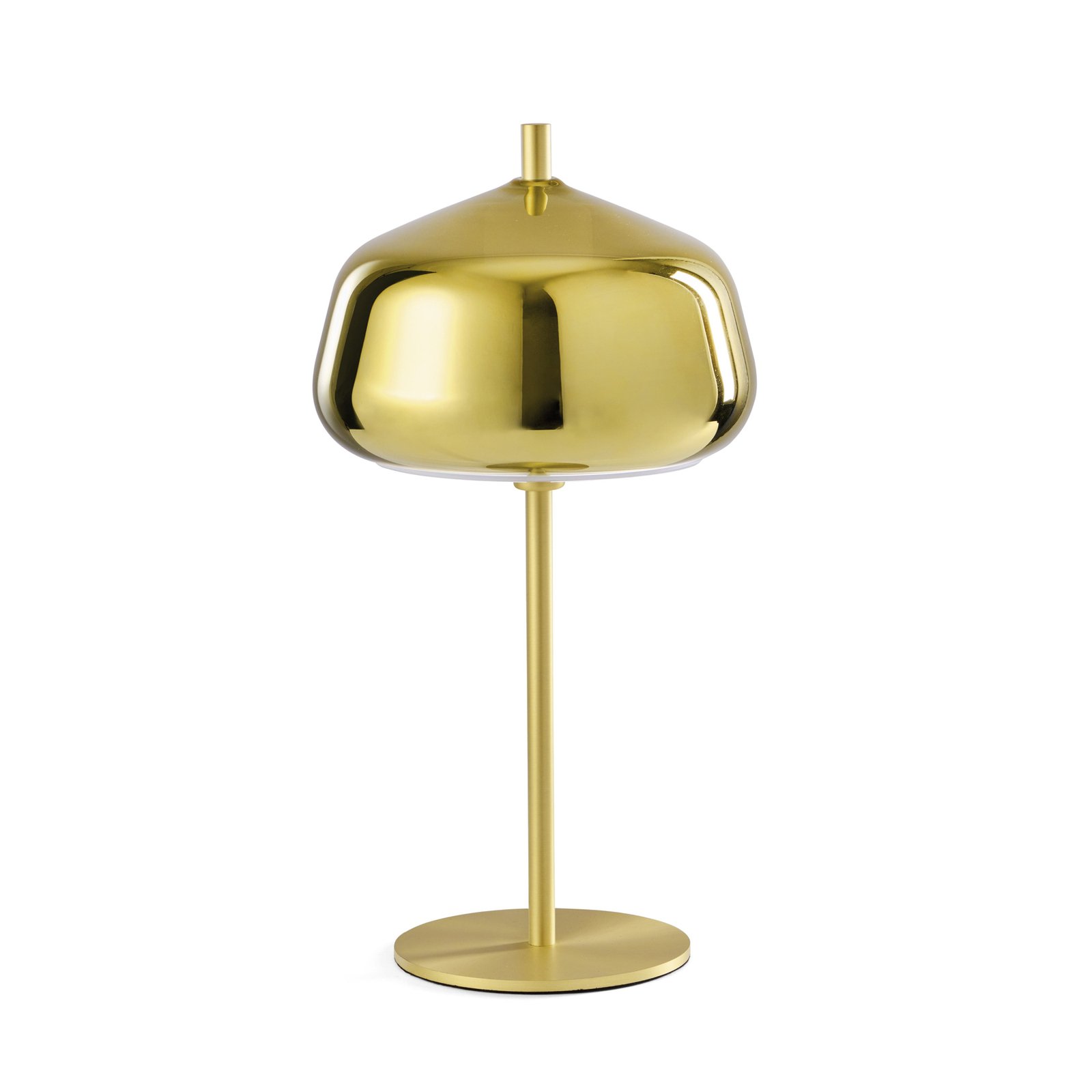 X-Ray table lamp, gold-coloured, height 34 cm, glass