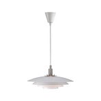 Hanglamp Bretagne met meerlaags kap, wit