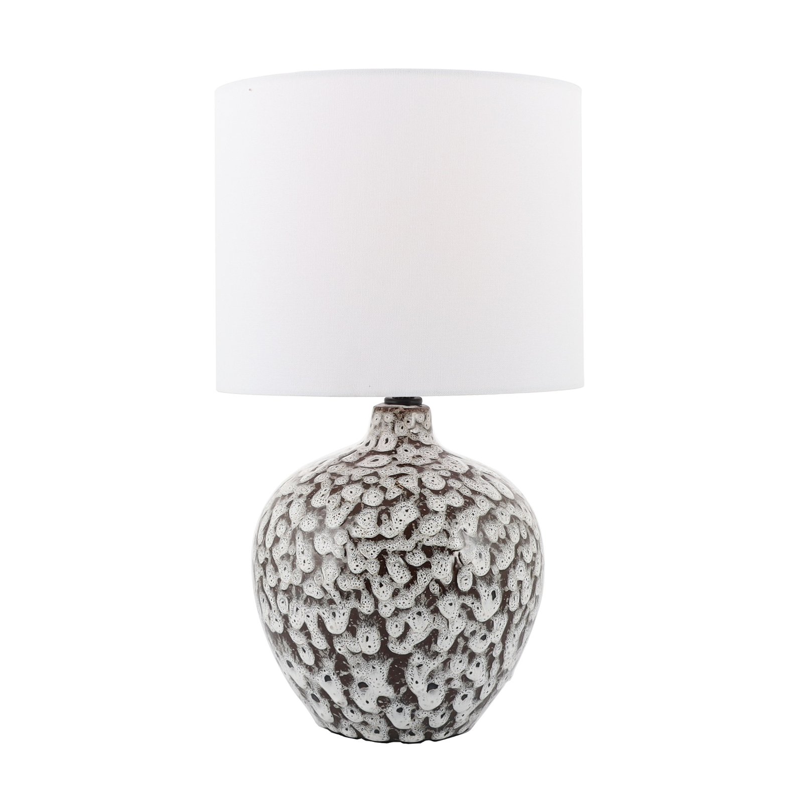 Lindby Thalassia bordlampe keramikk-mønster Ø26cm