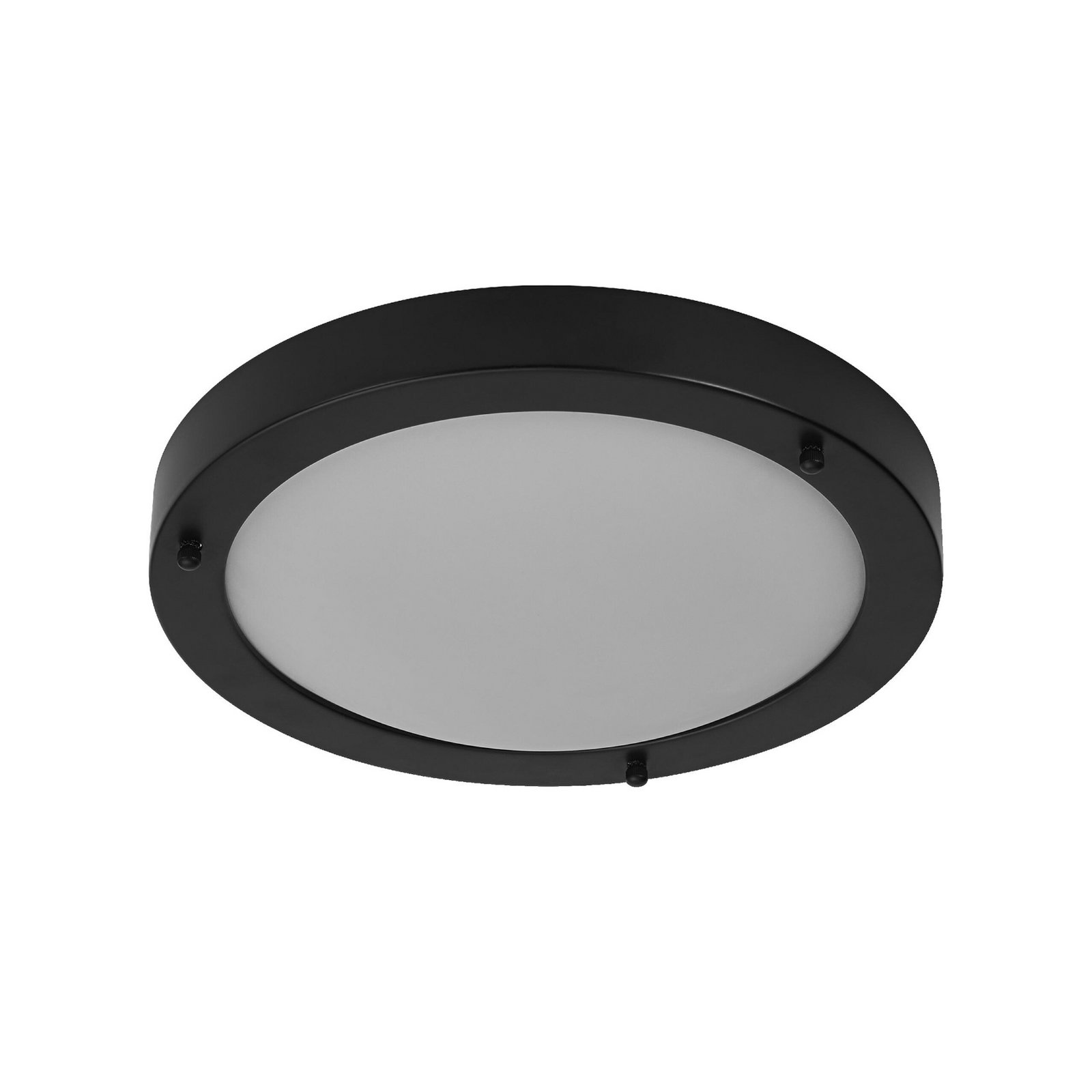 OSRAM Deckenlampe BATHROOM, schwarz Ø 31 cm Metall/Glas IP44