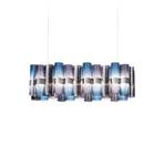 Slamp LED hanglamp La Lollo, blauw/paars, 100 cm