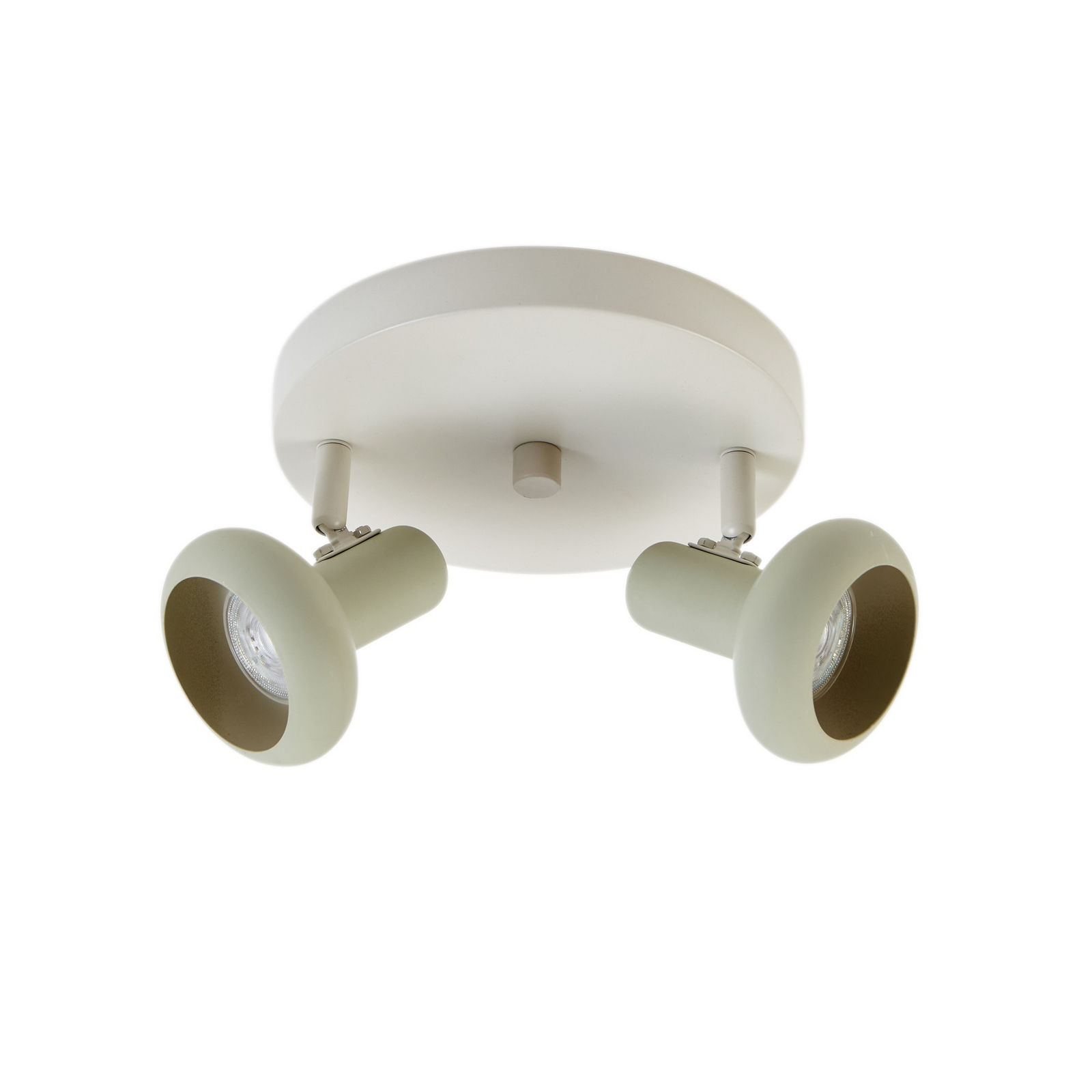 Huby 2 Ceiling Lamp Beige/Light Green - Lindby