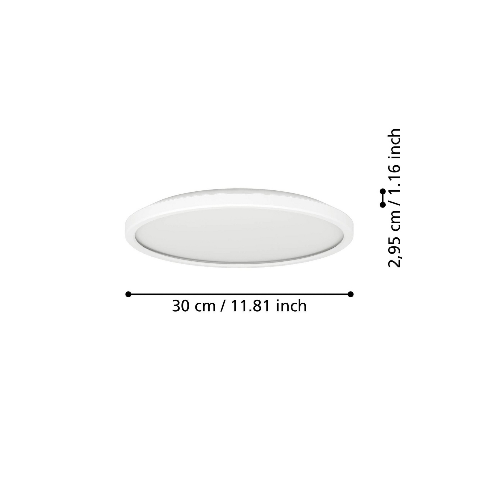 EGLO connect LED laevalgusti Rovito-Z, valge, Ø 30 cm