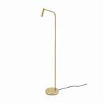 LEDS-C4 LED floor lamp Gamma, gold matt, 2,700 K, steel