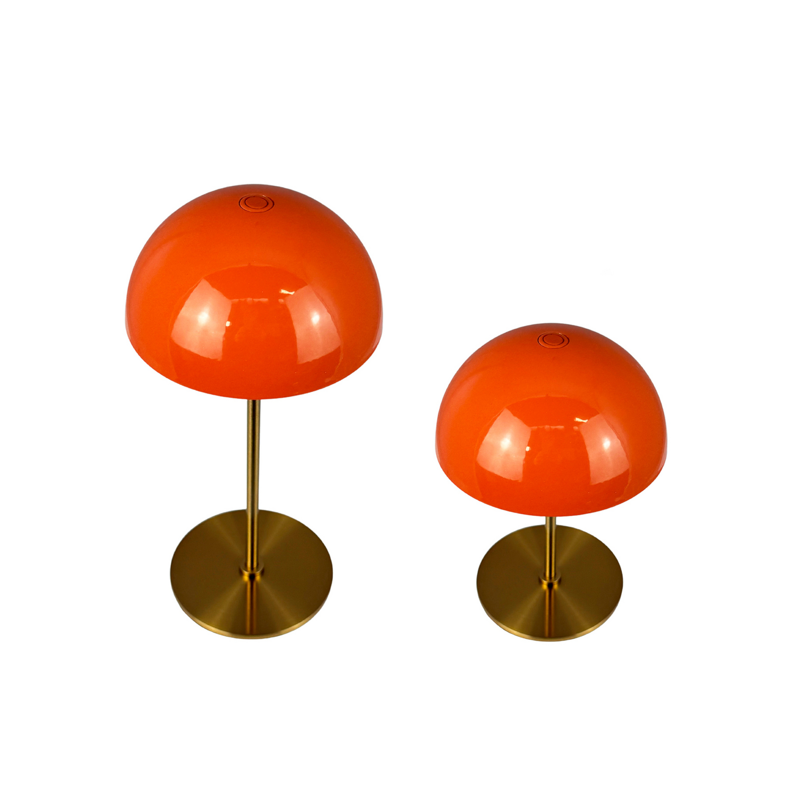 Along LED-batterijtafel lamp, oranje, set van 2 - Dyberg Larsen