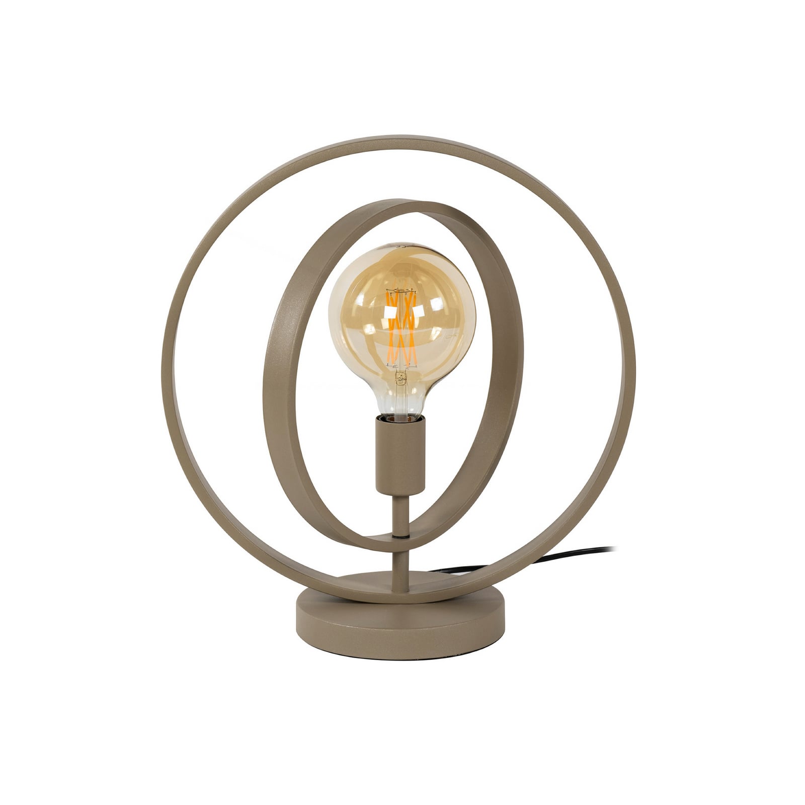 Stalinė lempa „Turn Around“, smėlio spalvos, aukštis 43 cm, metalas, E27