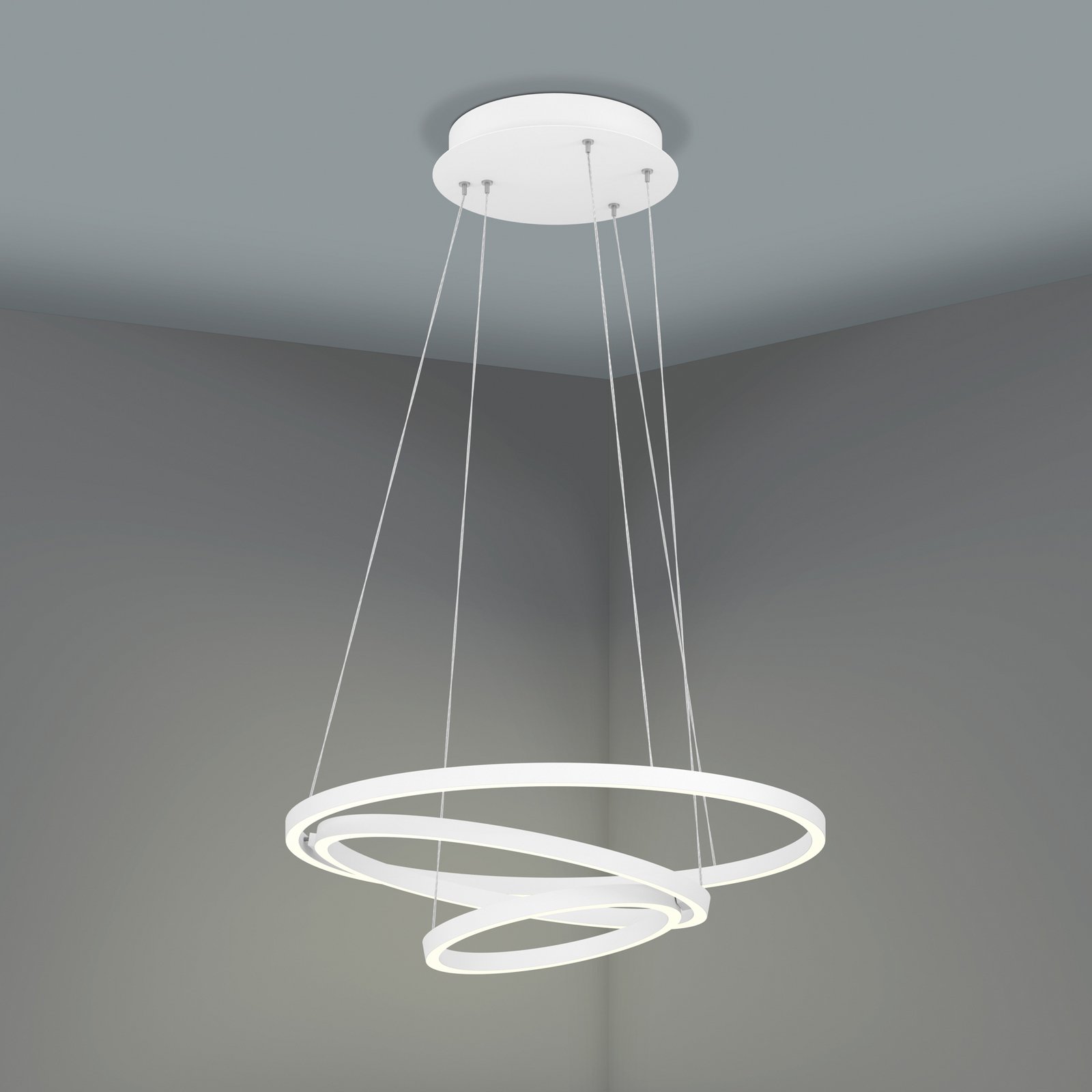 EGLO connect Lobinero-Z LED hanging light, white