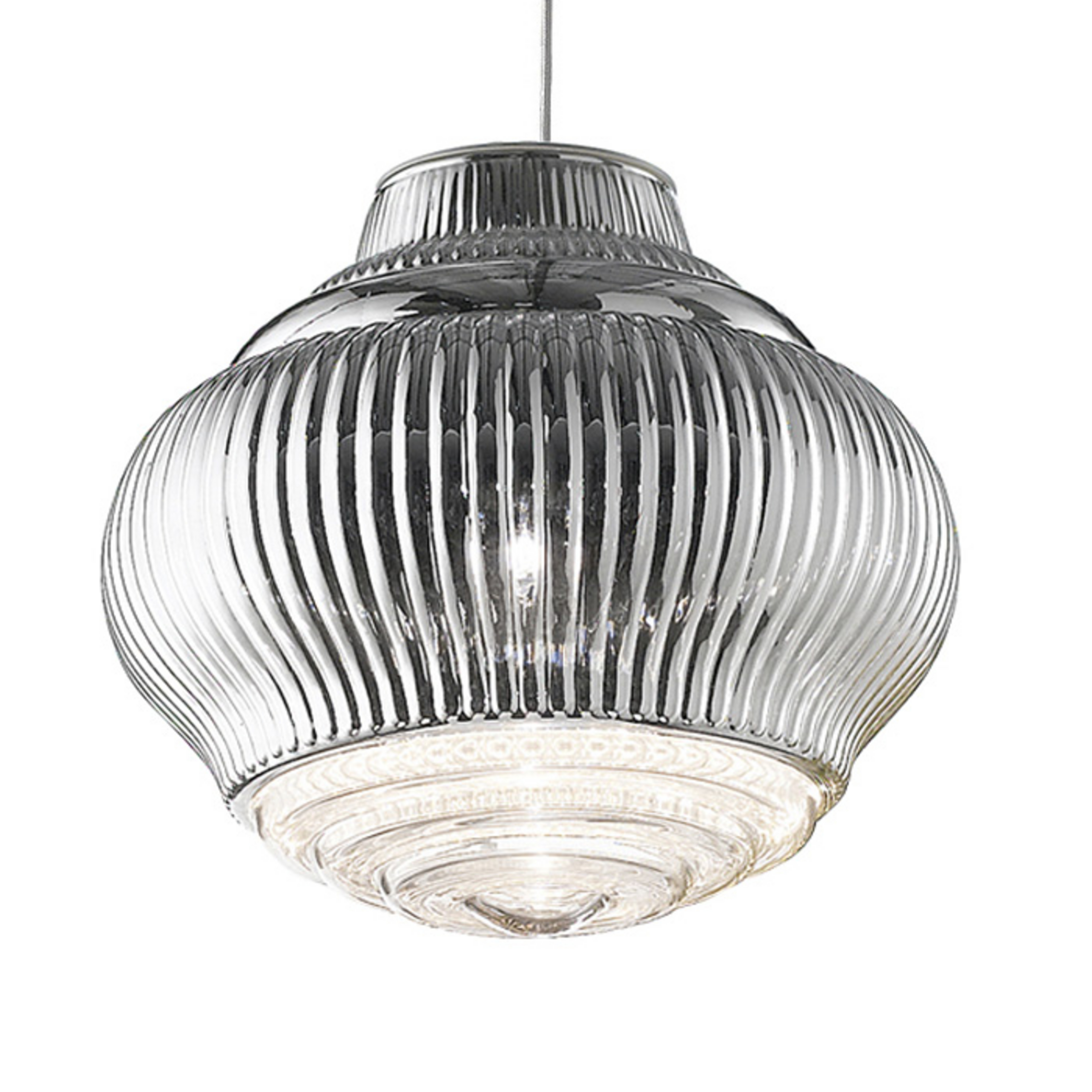 Bonnie pendellampe 130 cm sølvmetallic