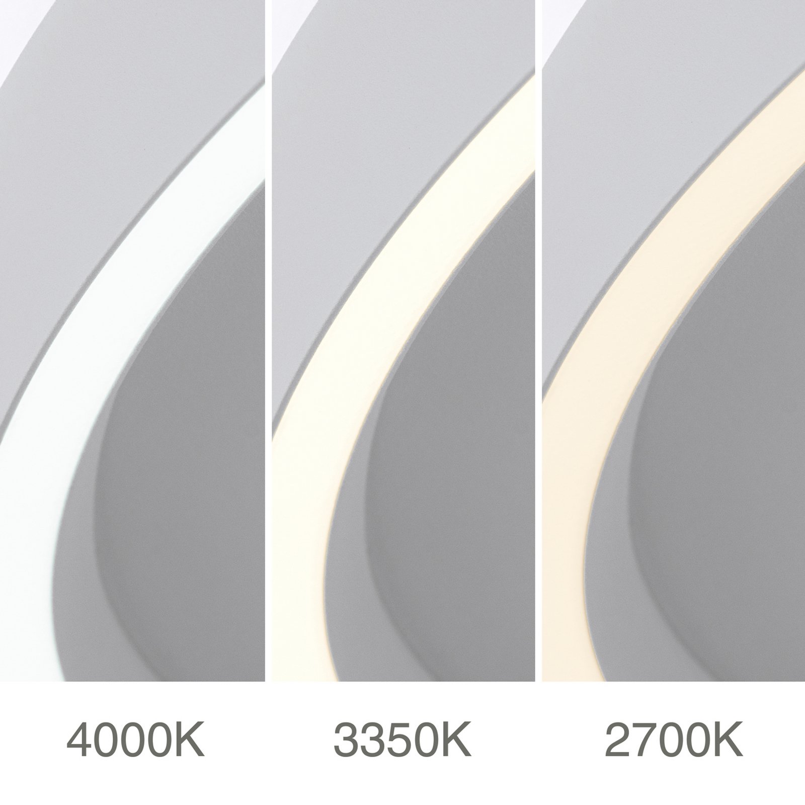 Φωτιστικό οροφής LED Masca, λευκό, Ø 60 cm, CCT, μέταλλο, ρυθμιζόμενο