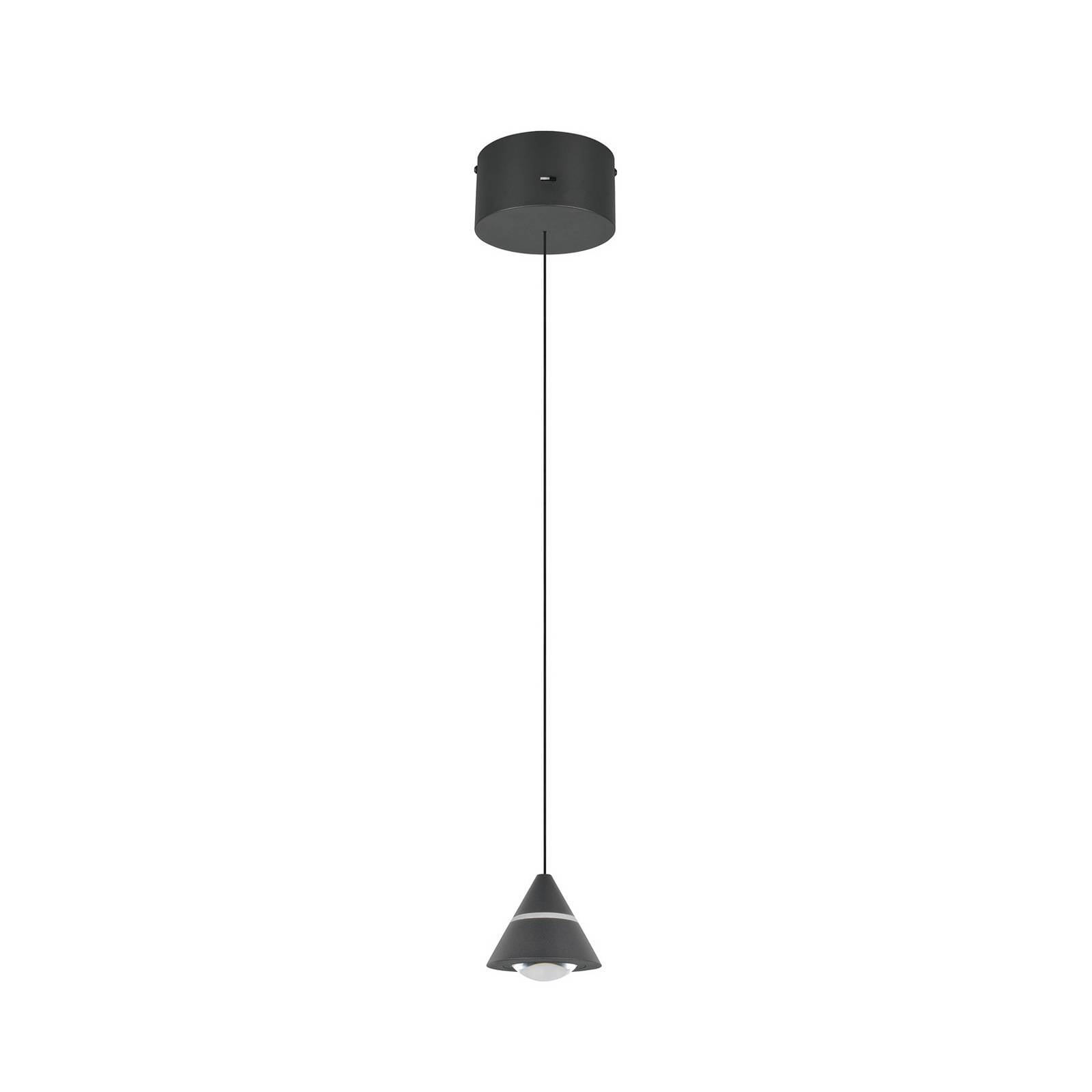 LED-Pendellampe Romeo, Ø 14 cm, schwarz, Metall, CCT