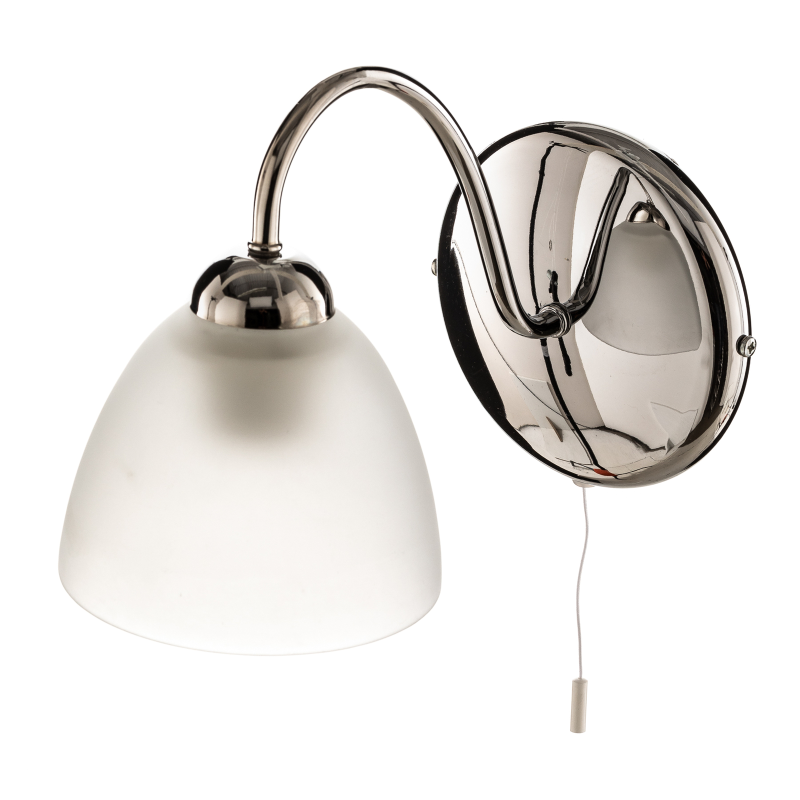 Ariella wall light with glass lampshade
