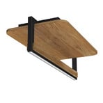HerzBlut LED plafondlamp Arian, geolied eikenhout, lengte 54 cm