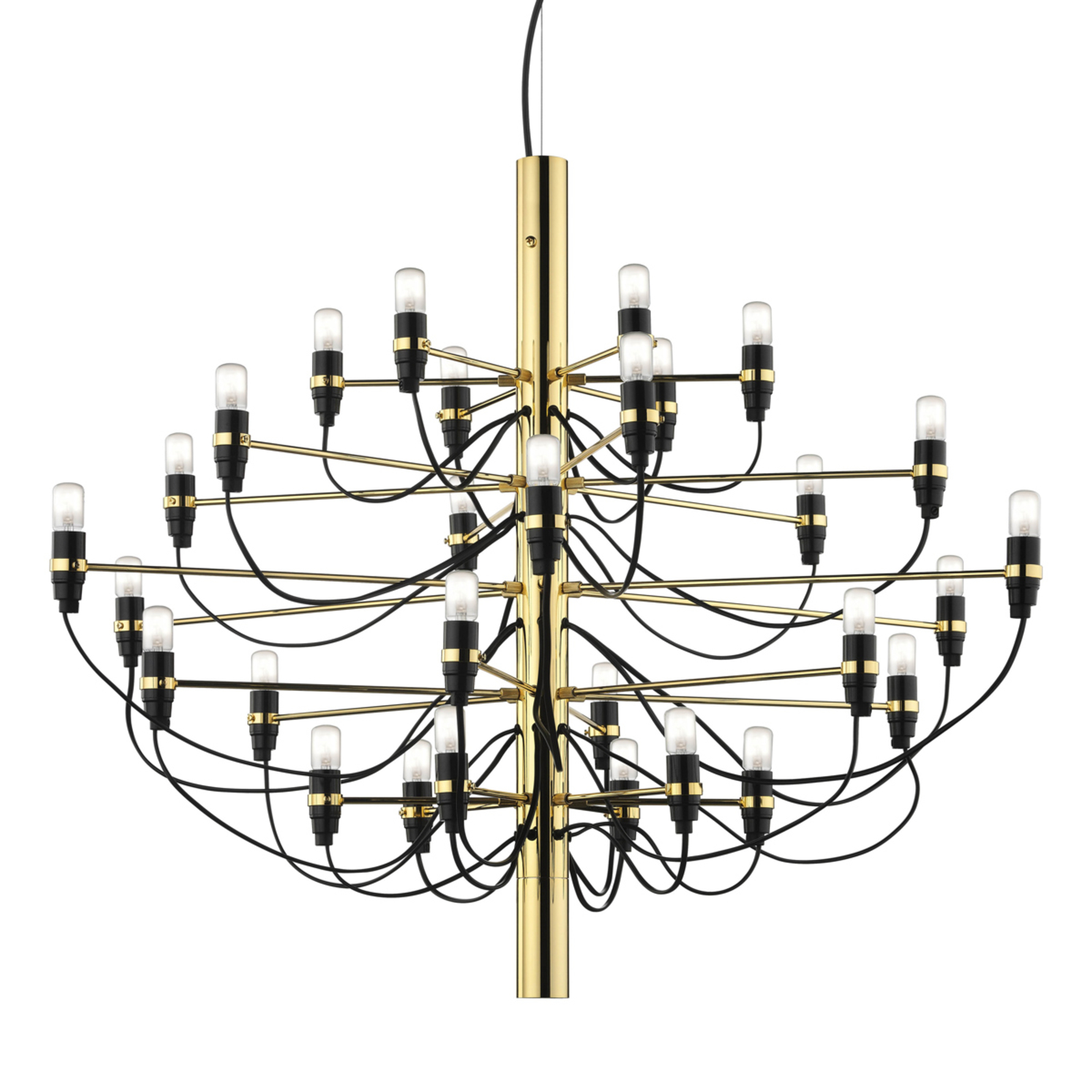 FLOS 2097/50 LED-Kronleuchter, gefrostete Lampen