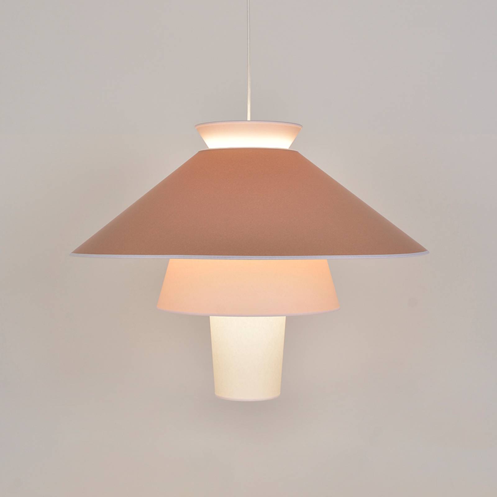 Lampa wisząca MARKET SET Ruche, Ø 78 cm, marshmallow