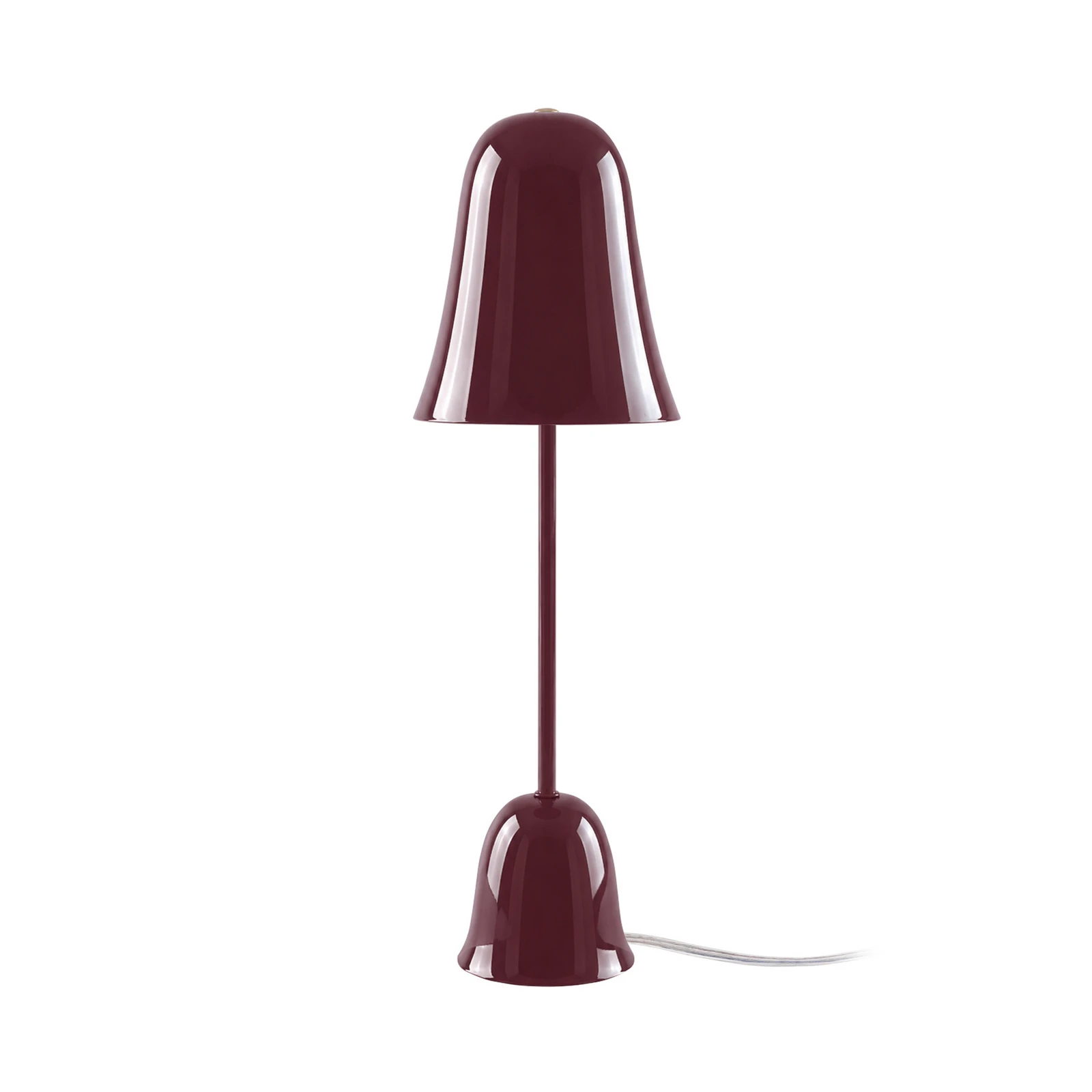 Globen Lighting Blåklockan stolna lampa, bordo, visina 56 cm