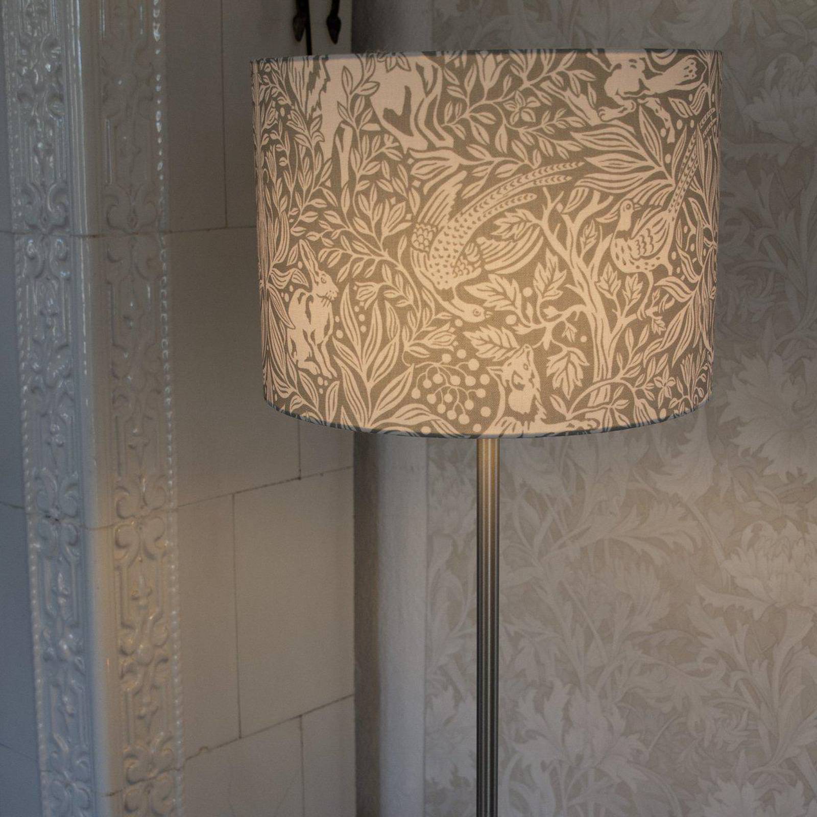 Stehleuchte Amy, Eldertree grün/grau, Höhe 150 cm, E27 günstig online kaufen