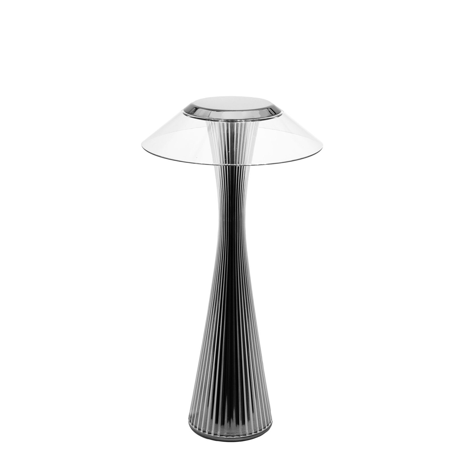 Kartell Space -design-LED-pöytälamppu, titaani