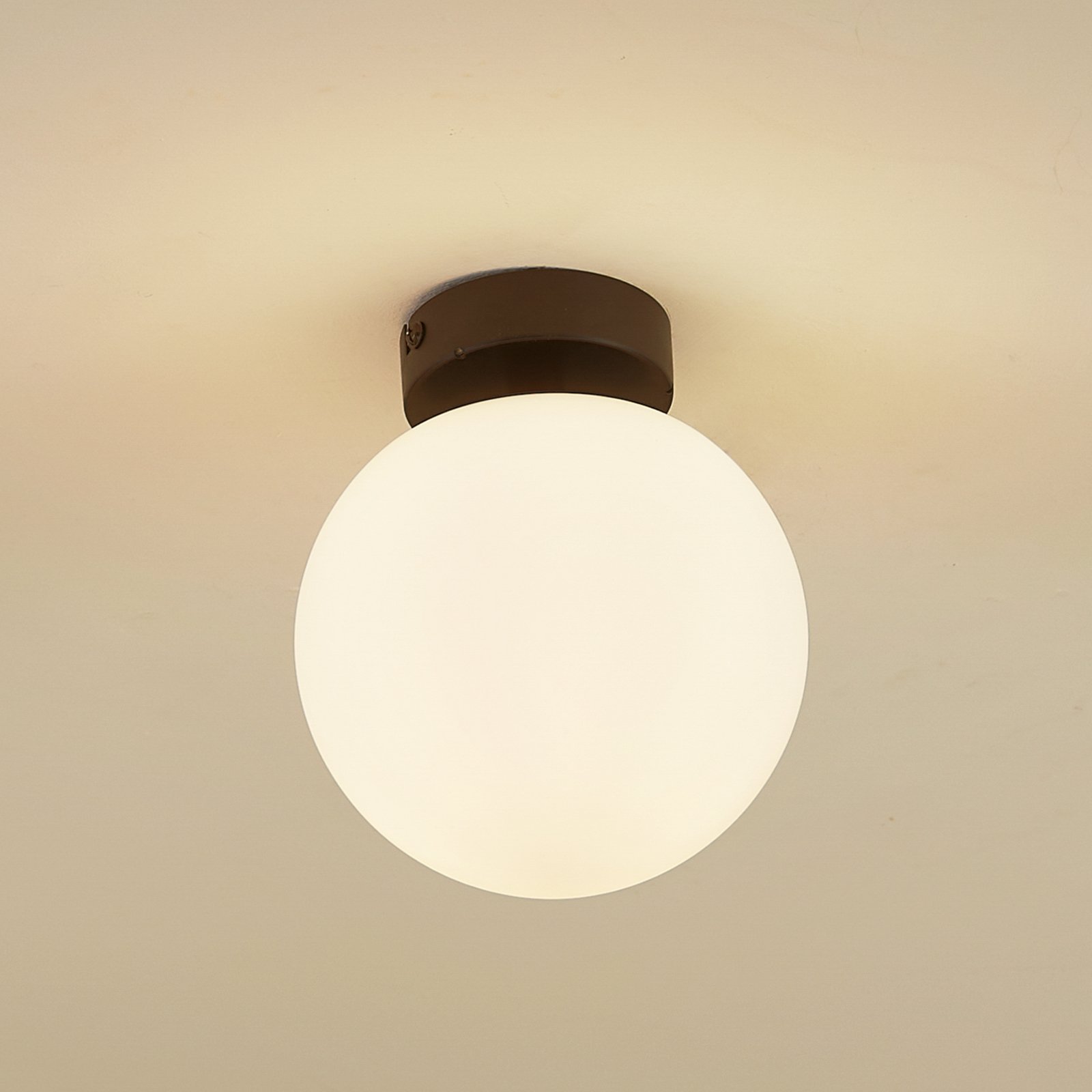 Bidolo Plafonnier IP44 Noir - Lucande
