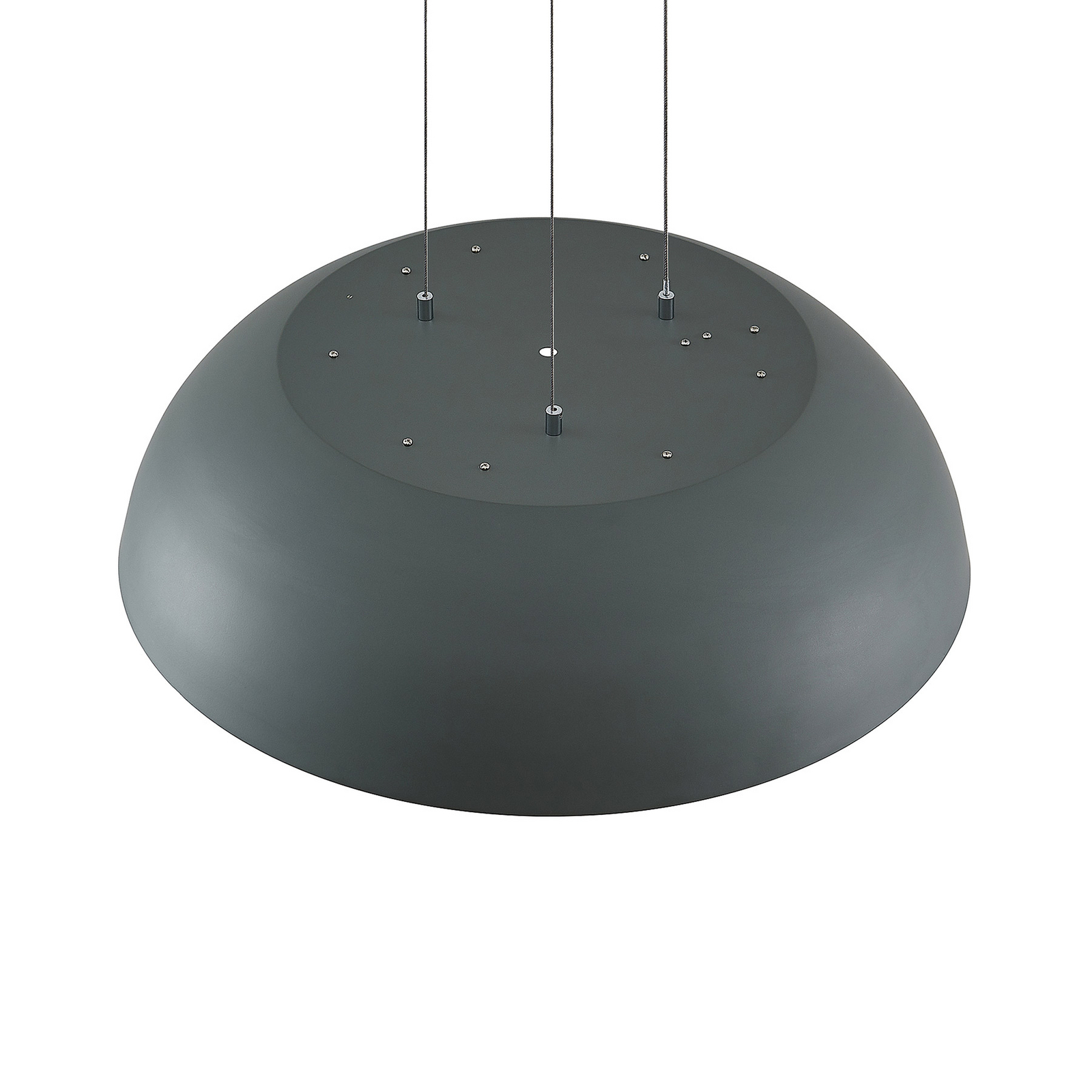 Lindby Juliven lampa wisząca LED, szara, 50 cm