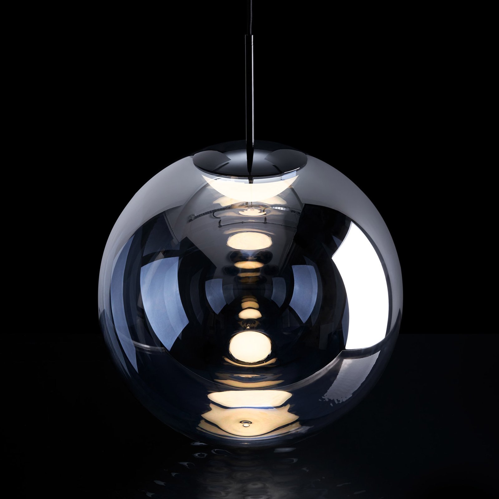 Tom Dixon Globe lámpara colgante LED, cromo
