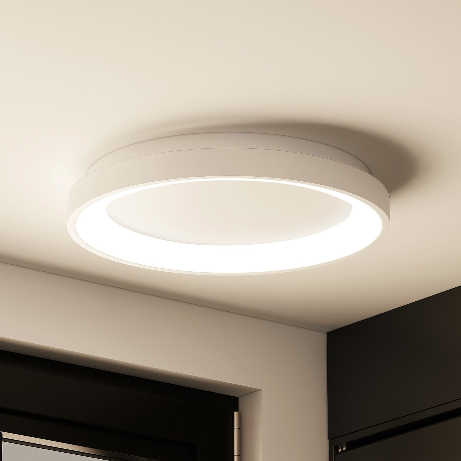 Arcchio Vivy LED-taklampa, vit, Ø 38 cm