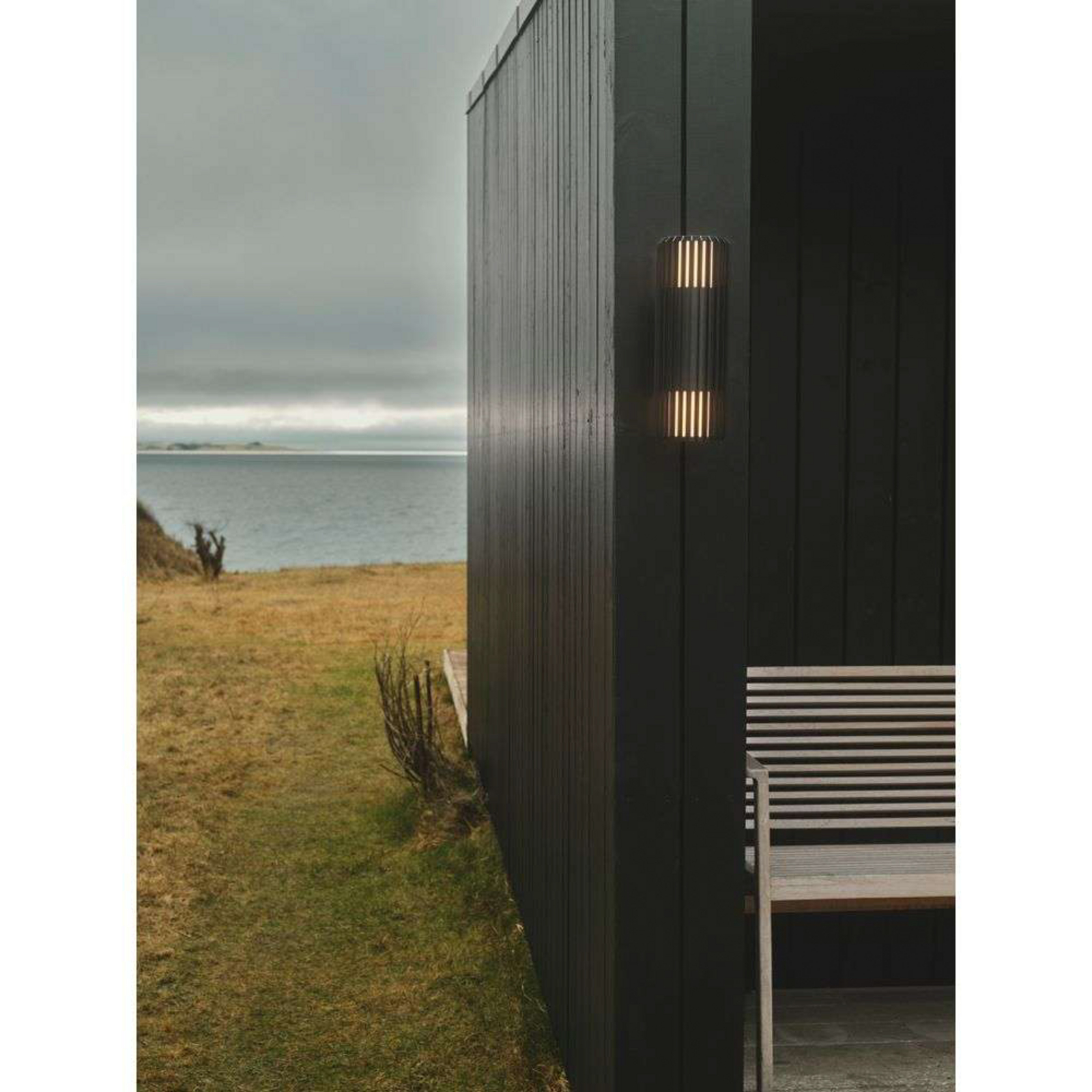 Aludra Double Aplica de Exterior Seaside Black - Nordlux