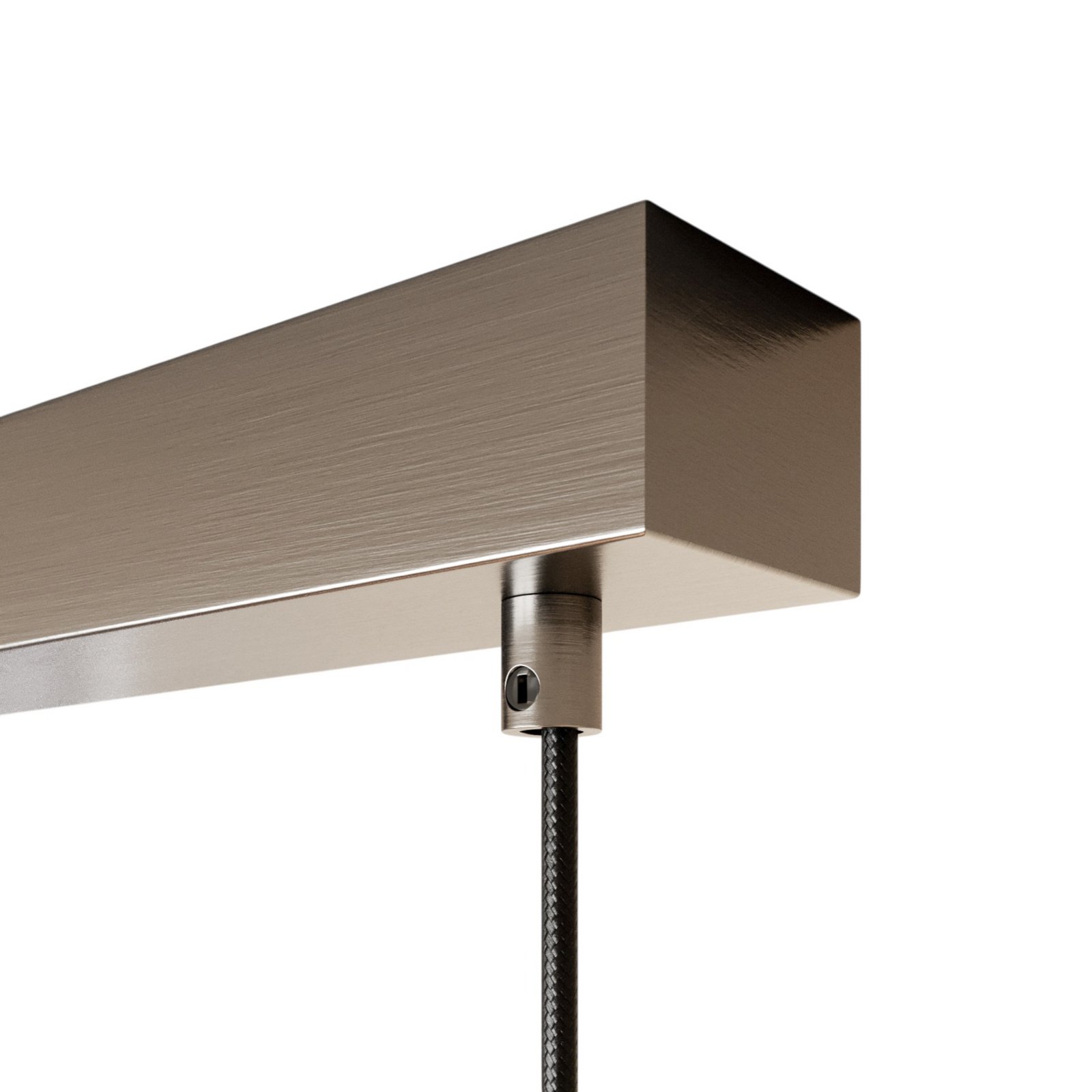 Lindby Hängeleuchte Sofian, amber, Glas, 100 cm, 3-flg.