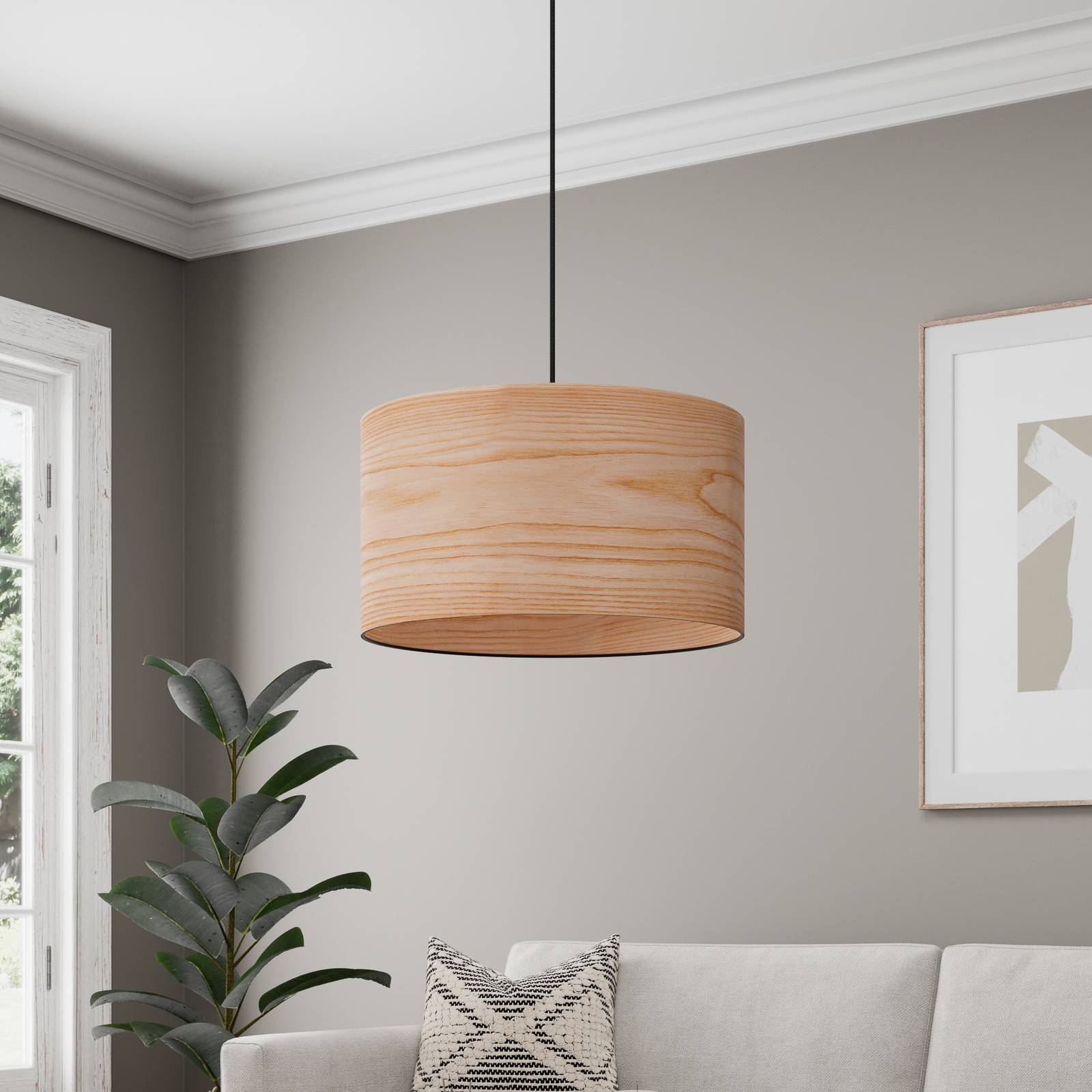 Envostar Veneer lampa wisząca jesion twardziel