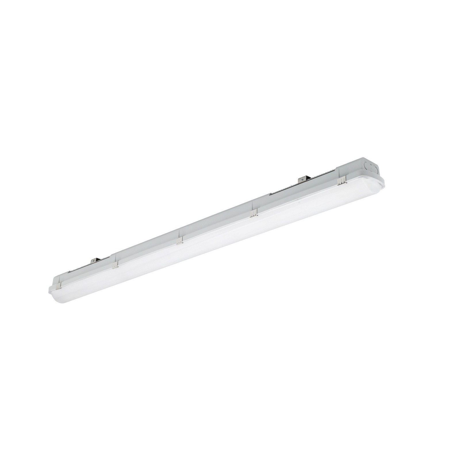 Sylvania LED-svetilka z senzorjem za kopalnico RESISTO, siva, 120 cm, 17 W, 840, IP66 - svetlo siva - Plastika