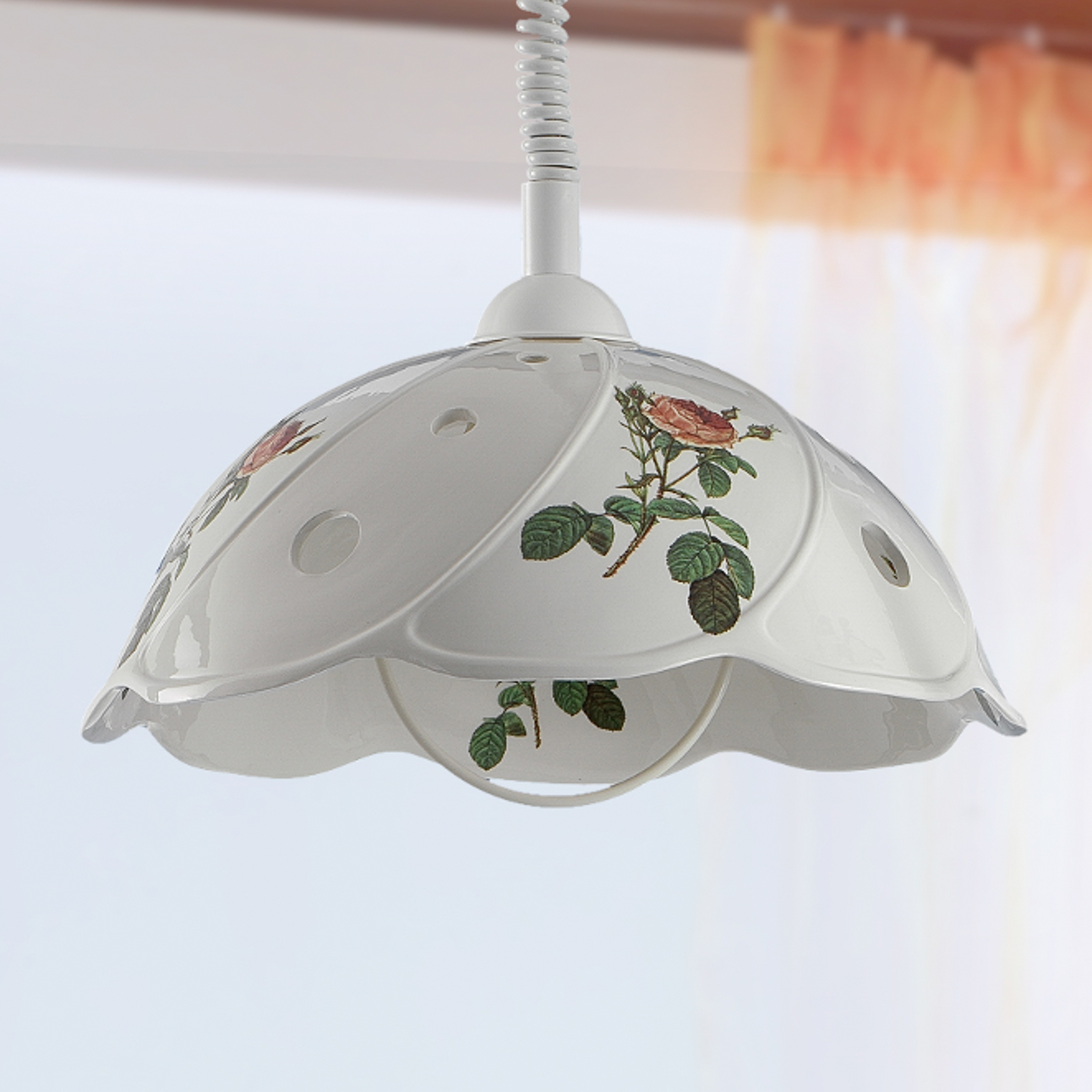 ROSA hanging light with rise and fall mechanism