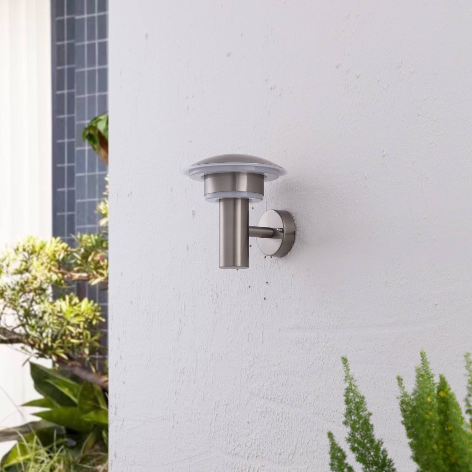 Photos - Floodlight / Street Light Lindby Lillie LED stainless steel outdoor wall light 