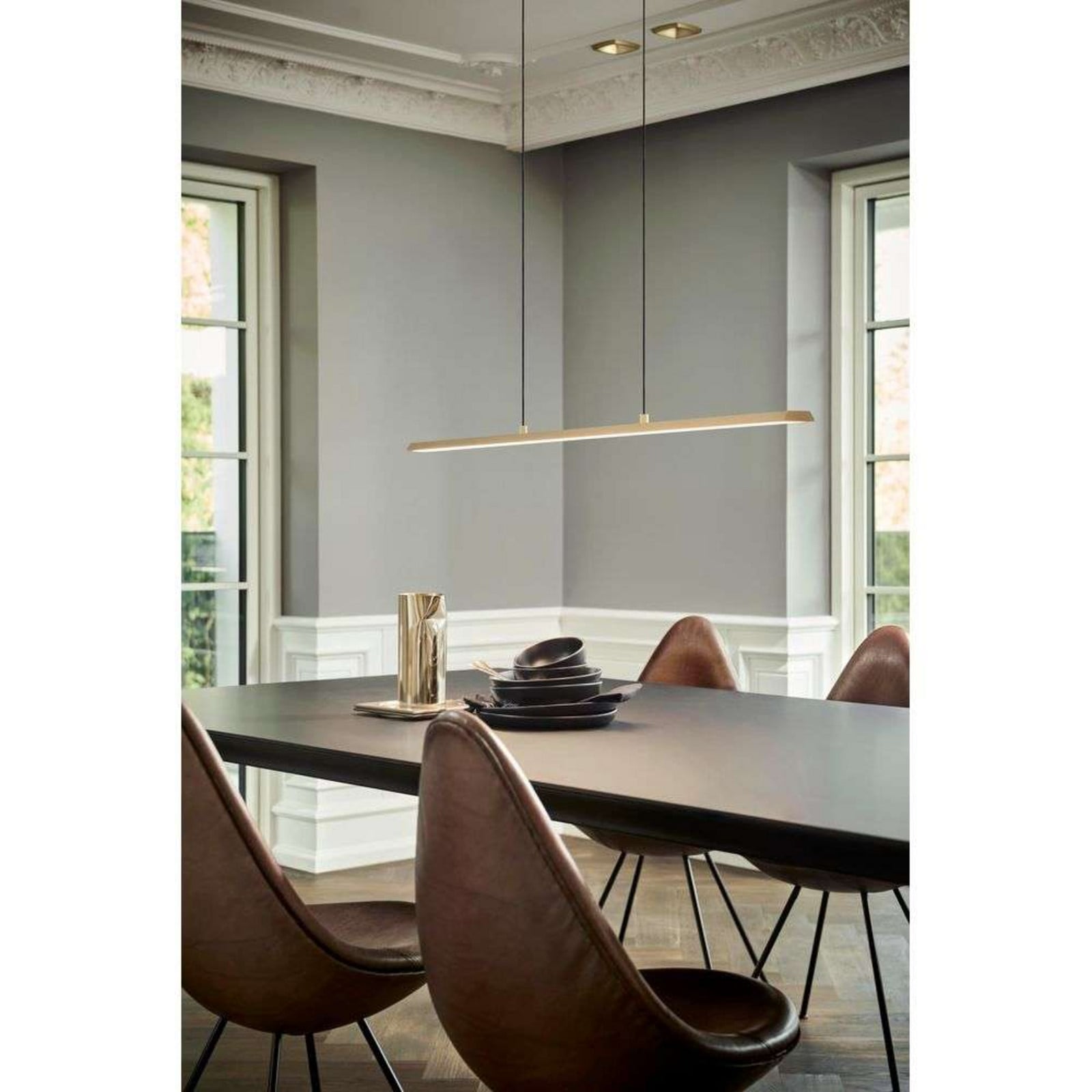 Slim S1500 Pendel 2700/3000K Brass LIGHT-POINT - Spisestue - Aluminium